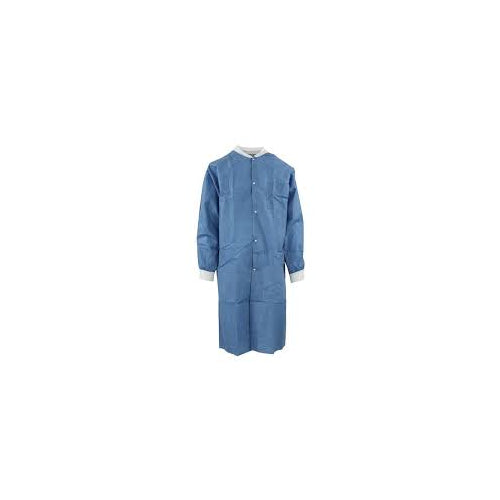 Medicom 8107-B SafeWear Hi-Perform Lab Coat Deep Blue Medium 12/Pk Medicom 8107-B SafeWear Hi-Perform Lab Coat Deep Blue Medium 12/Pk